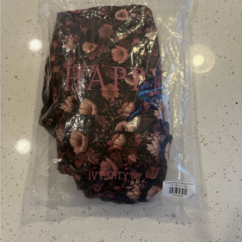 Ivy City Co Black and Pink Floral Dress - Picture 6 of 8